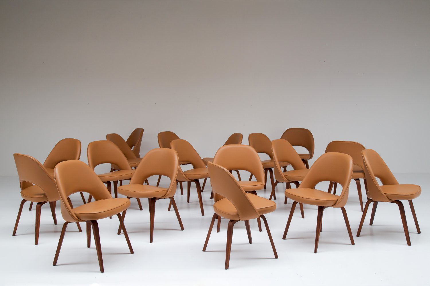 Large set of conference chairs by Eero Saarinen for Knoll