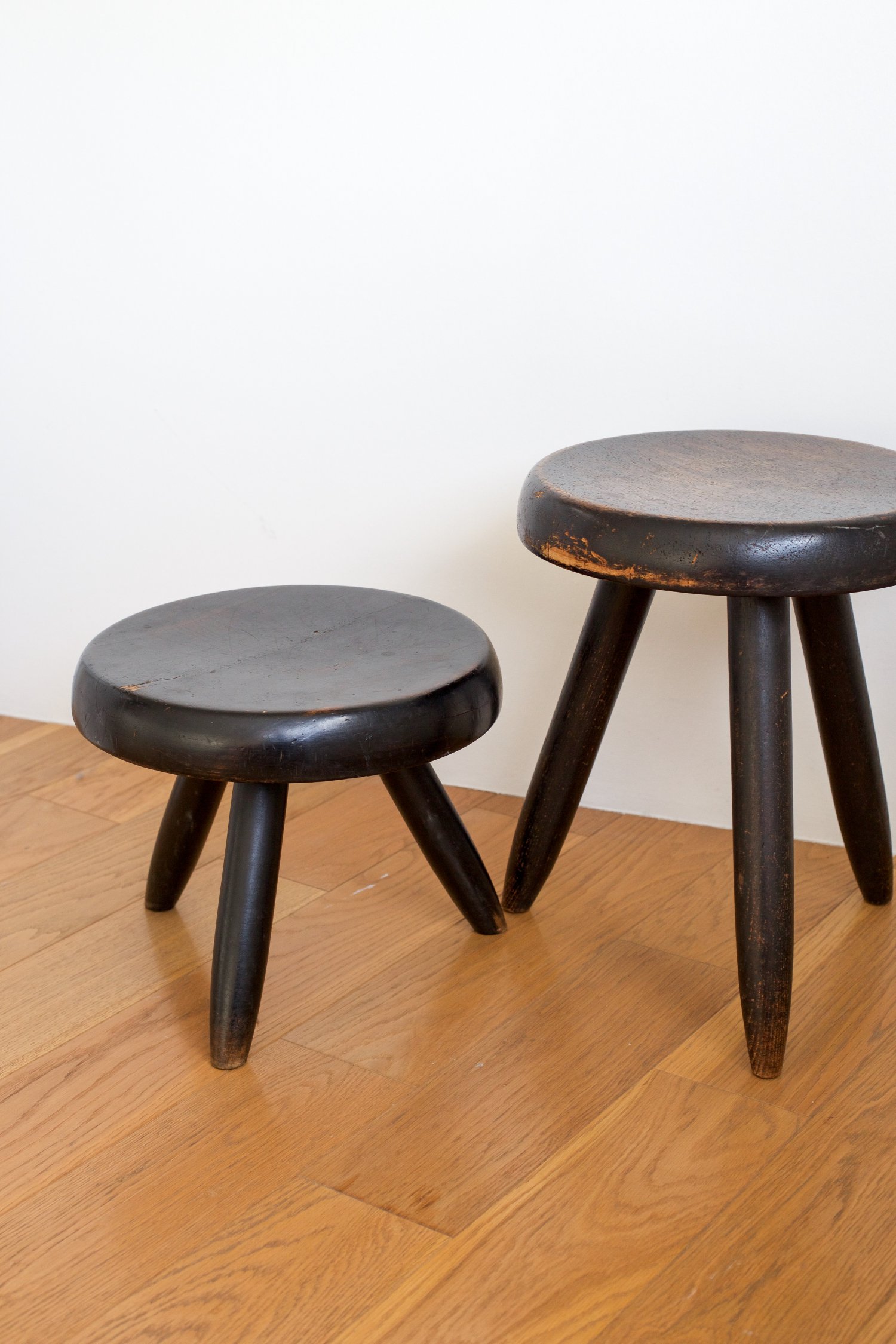 Charlotte Perriand pair of stools.