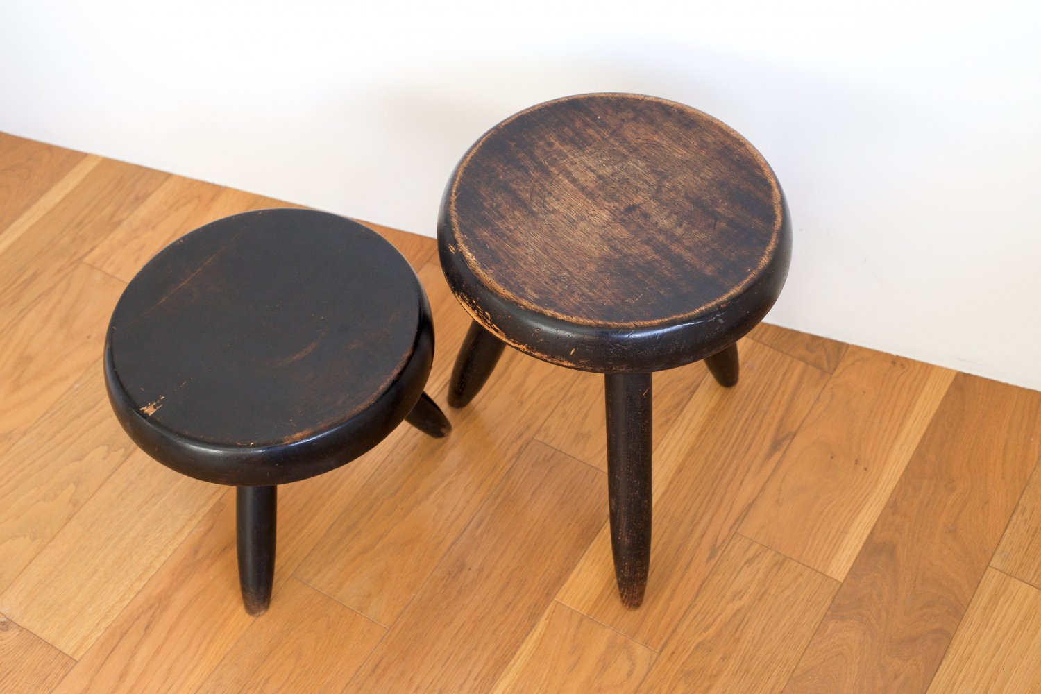Charlotte Perriand pair of stools.