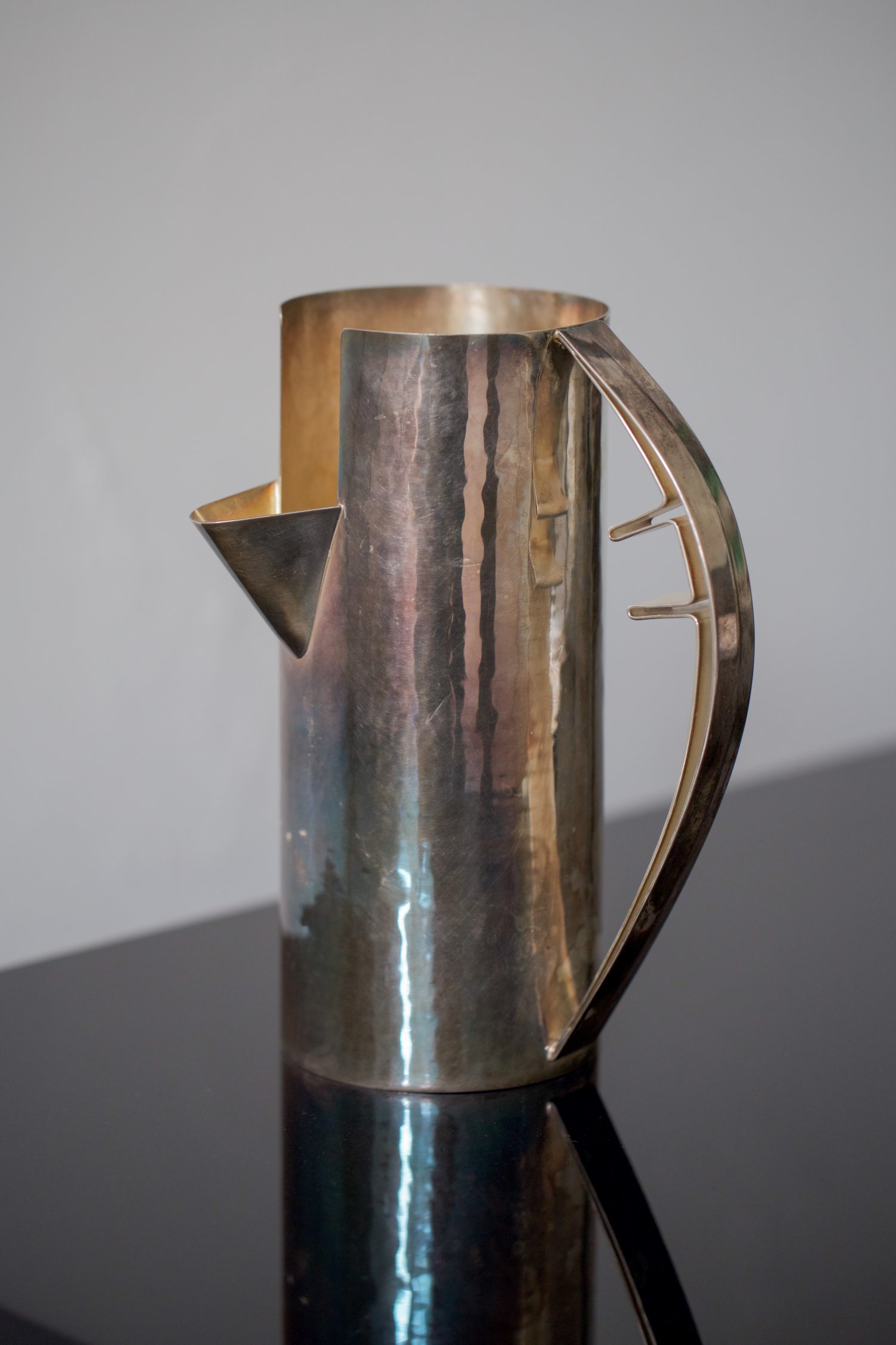 Carlo Scarpa silver pitcher for Cleto Munari