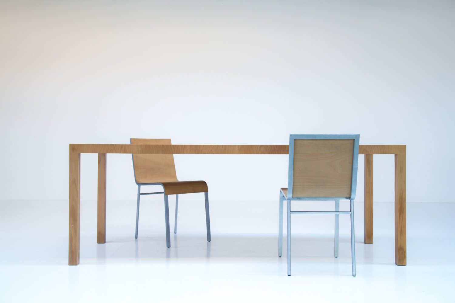 Maarten Van Severen table in beech wood.