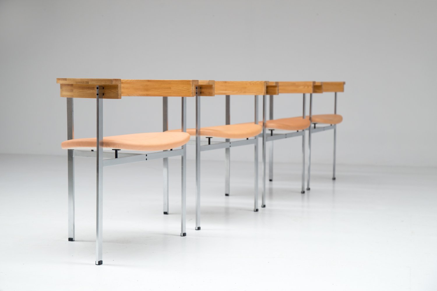 Set of 4 PK11 chairs by Poul Kjaerholm