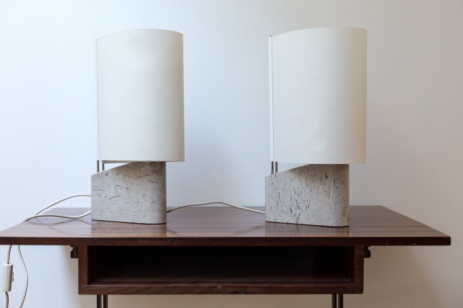 Pair of 'Ibis' lamps by Bruno Gecchelin for Skipper