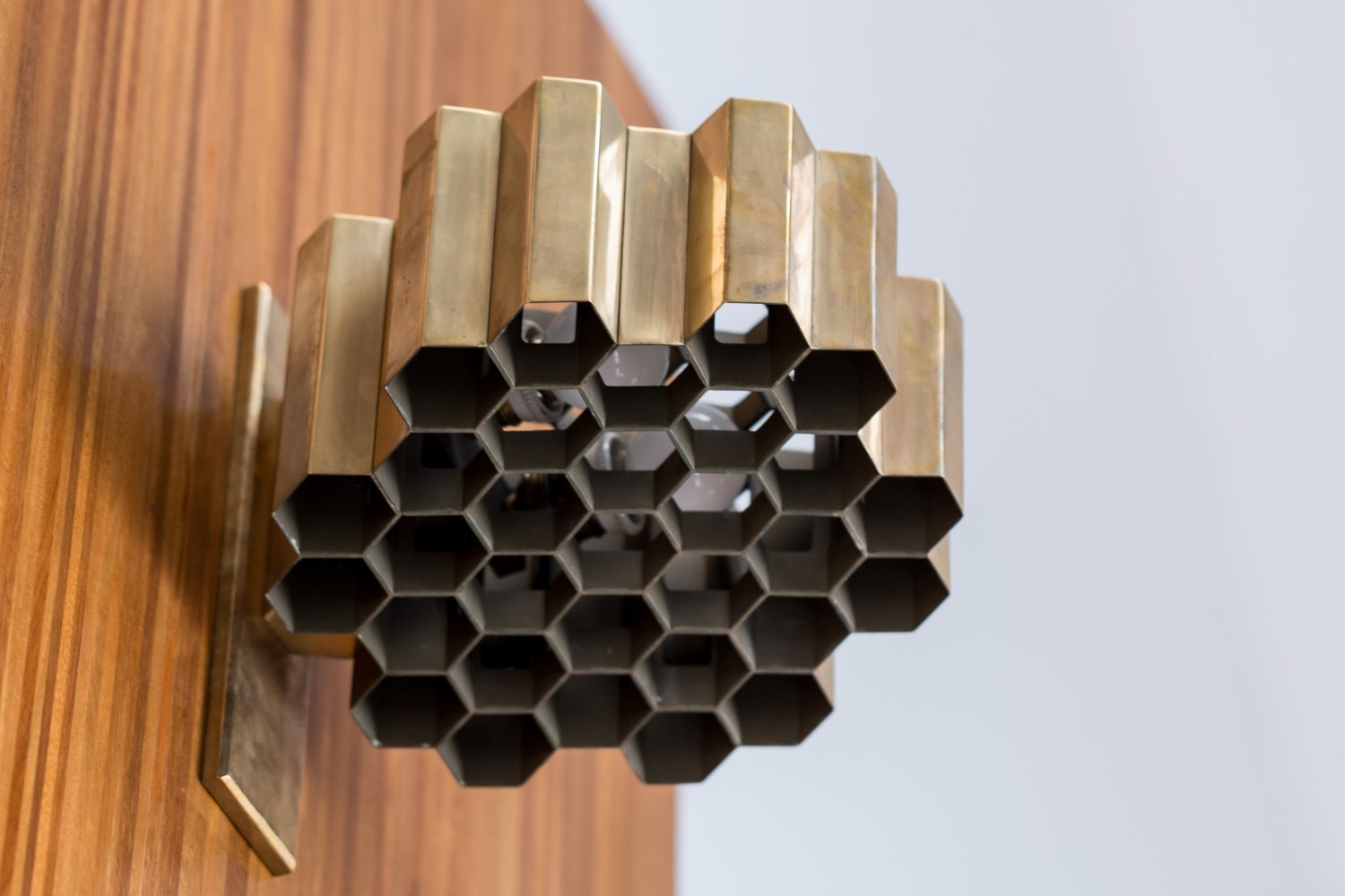 Jules Wabbes Honey Comb wall lamps