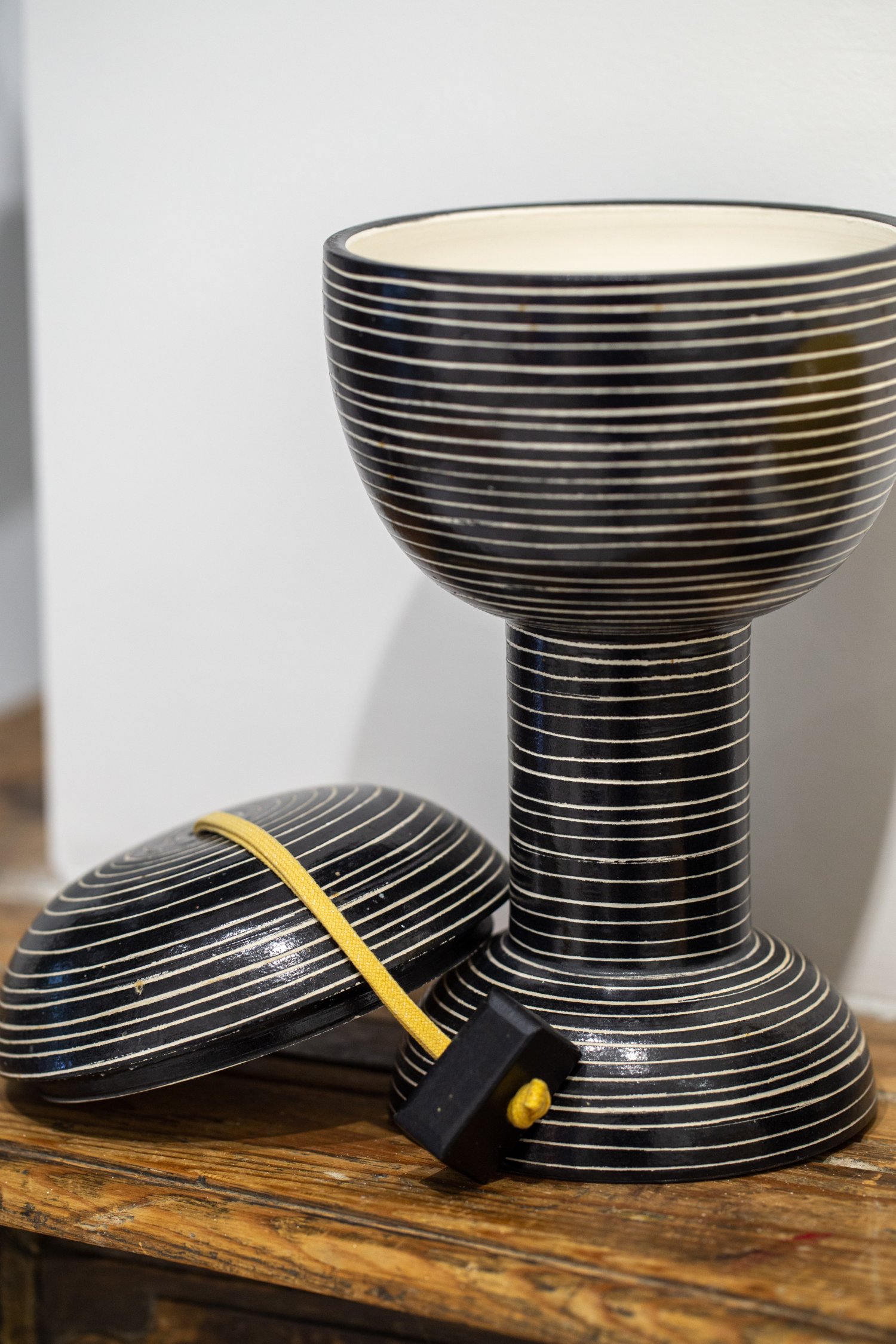 Set of 2 Ettore Sottsass vases for Bitossi
