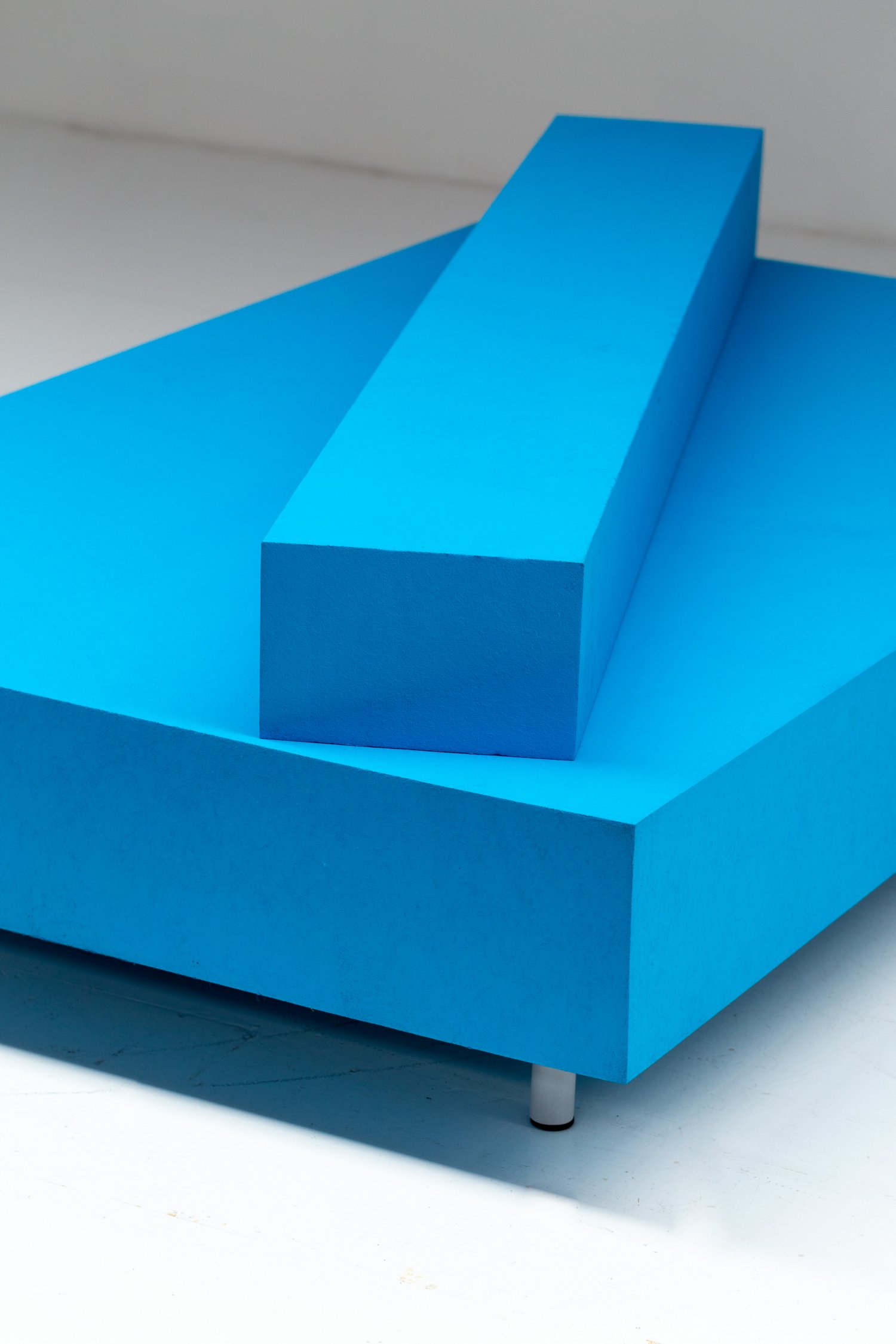 Maarten Van Severen Blue Bench for Edra