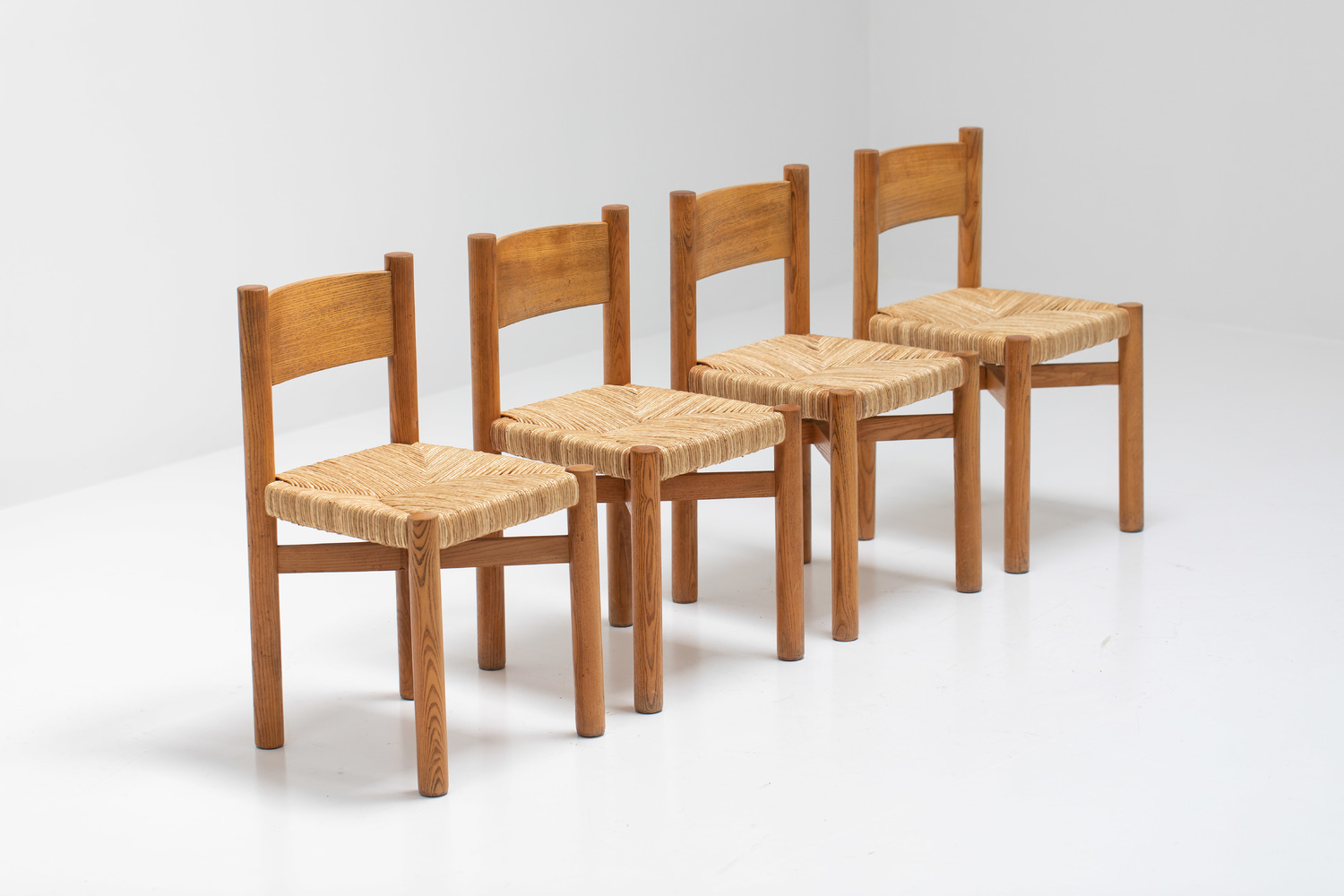 Set of 4 Meribel chairs by Charlotte Perriand