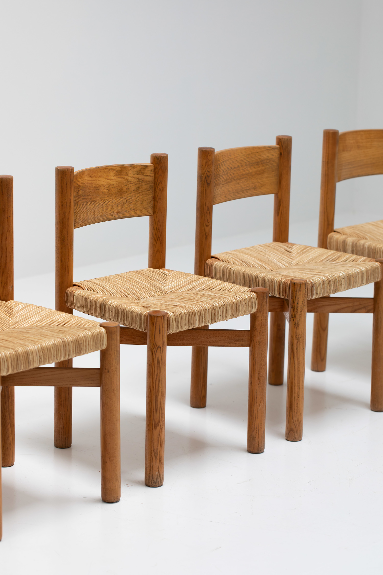 Set of 4 Meribel chairs by Charlotte Perriand