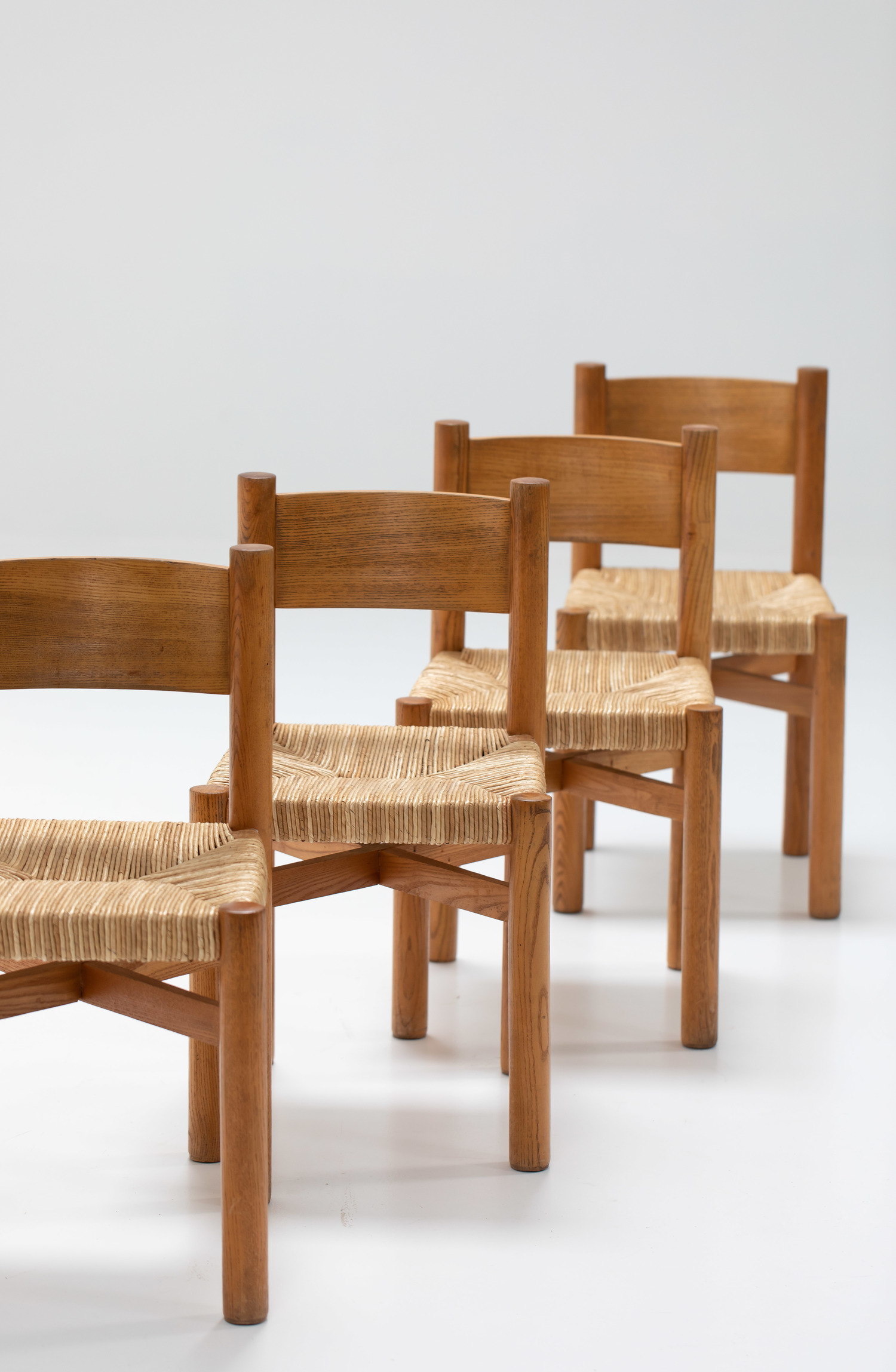 Set of 4 Meribel chairs by Charlotte Perriand