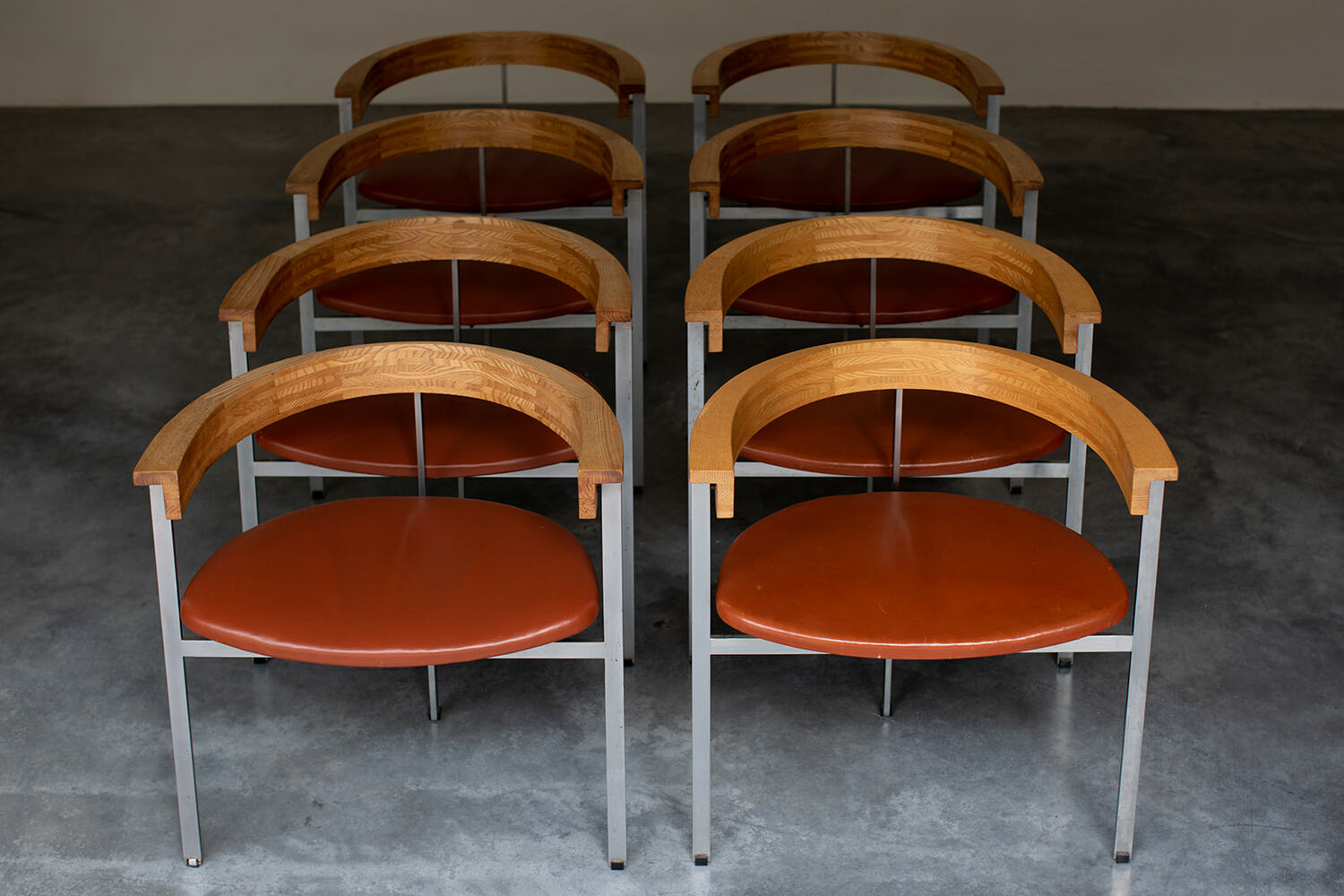 Poul Kjaerholm set of PK11 chairs and PK53 table