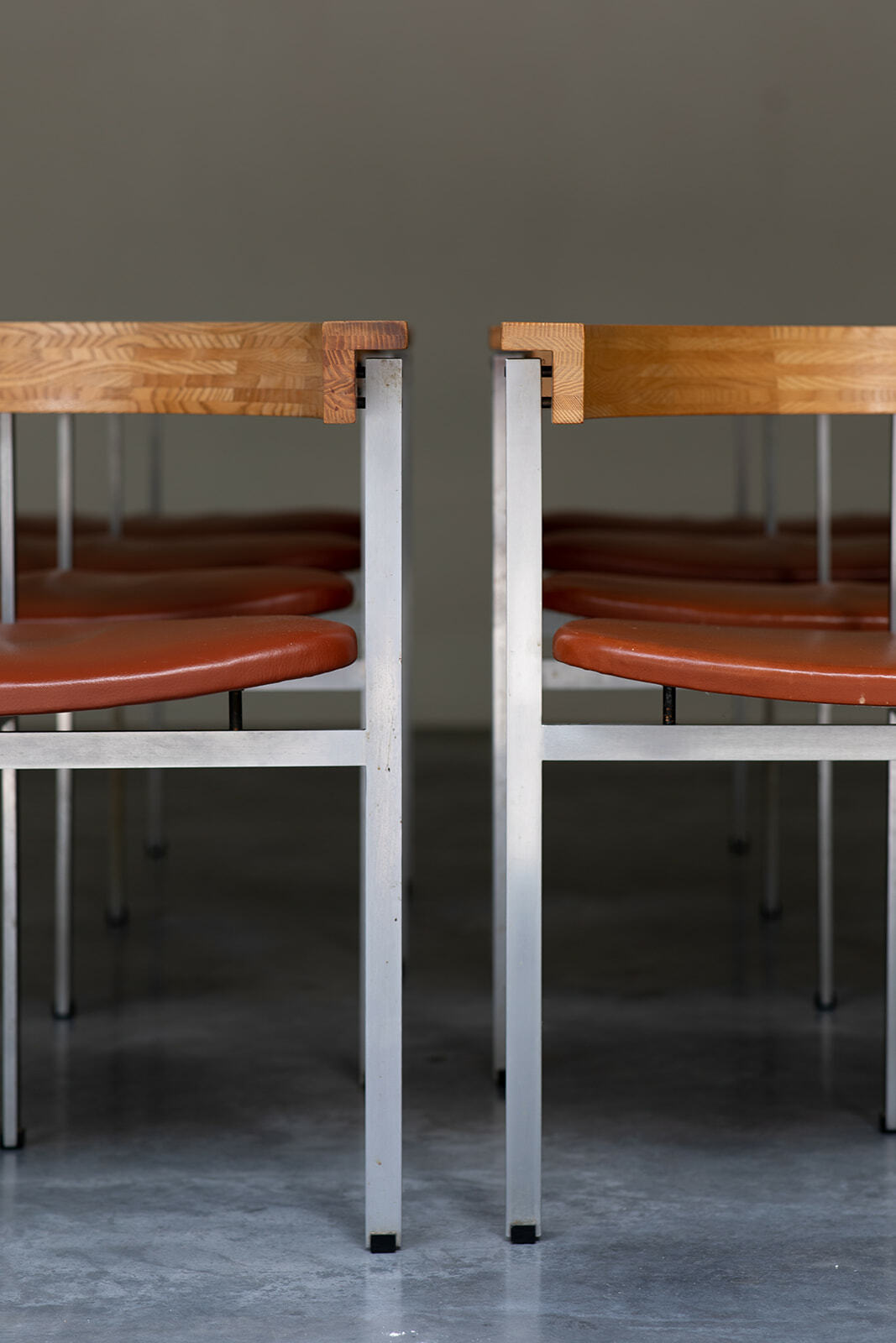 Poul Kjaerholm set of PK11 chairs and PK53 table