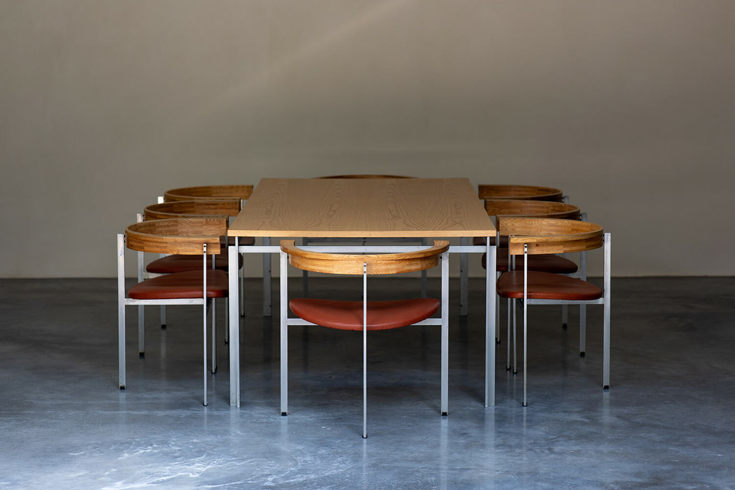 Poul Kjaerholm set of PK11 chairs and PK53 table