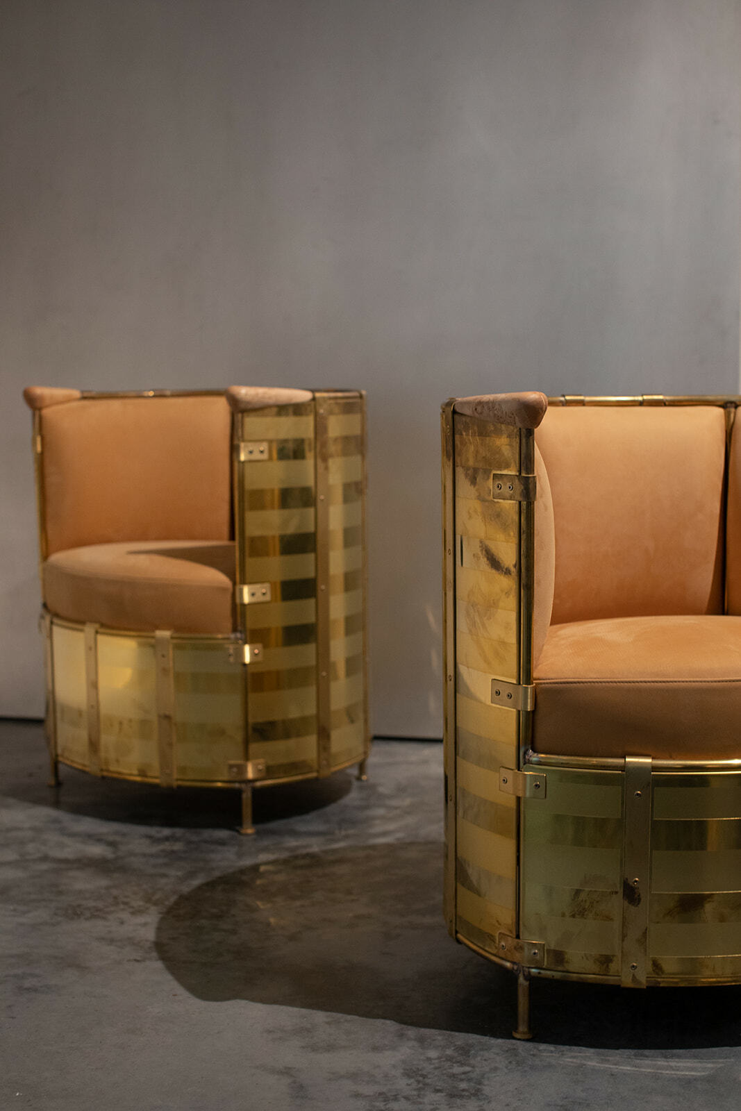 Pair of 'El Dorado' chairs by Mats Theselius
