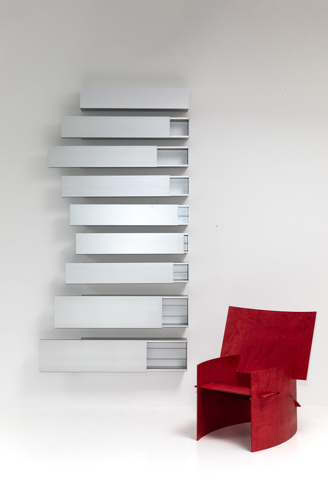 Shigeru Uchida Horizontals A-Line shelves by Pastoe
