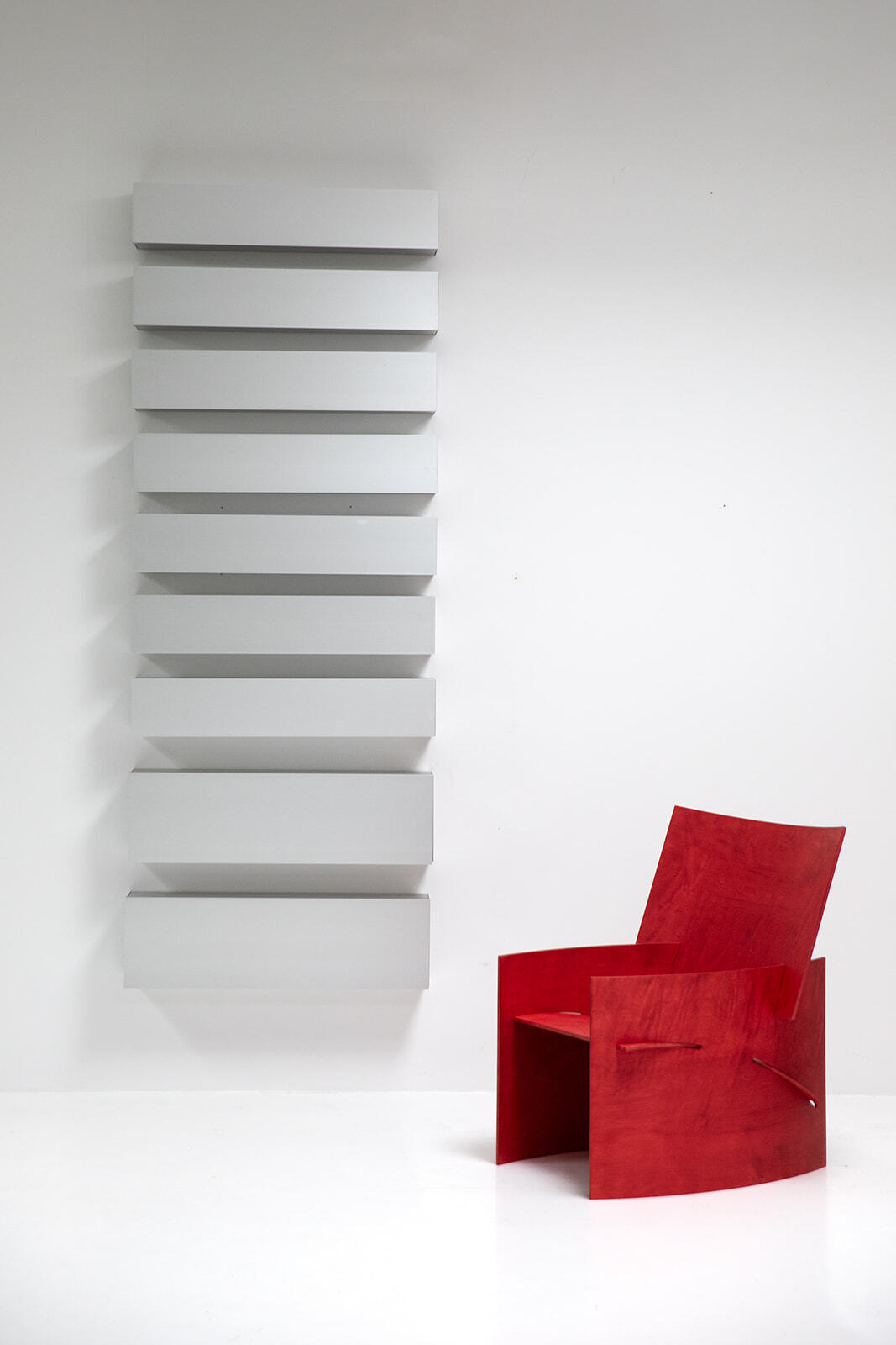 Shigeru Uchida Horizontals A-Line shelves by Pastoe