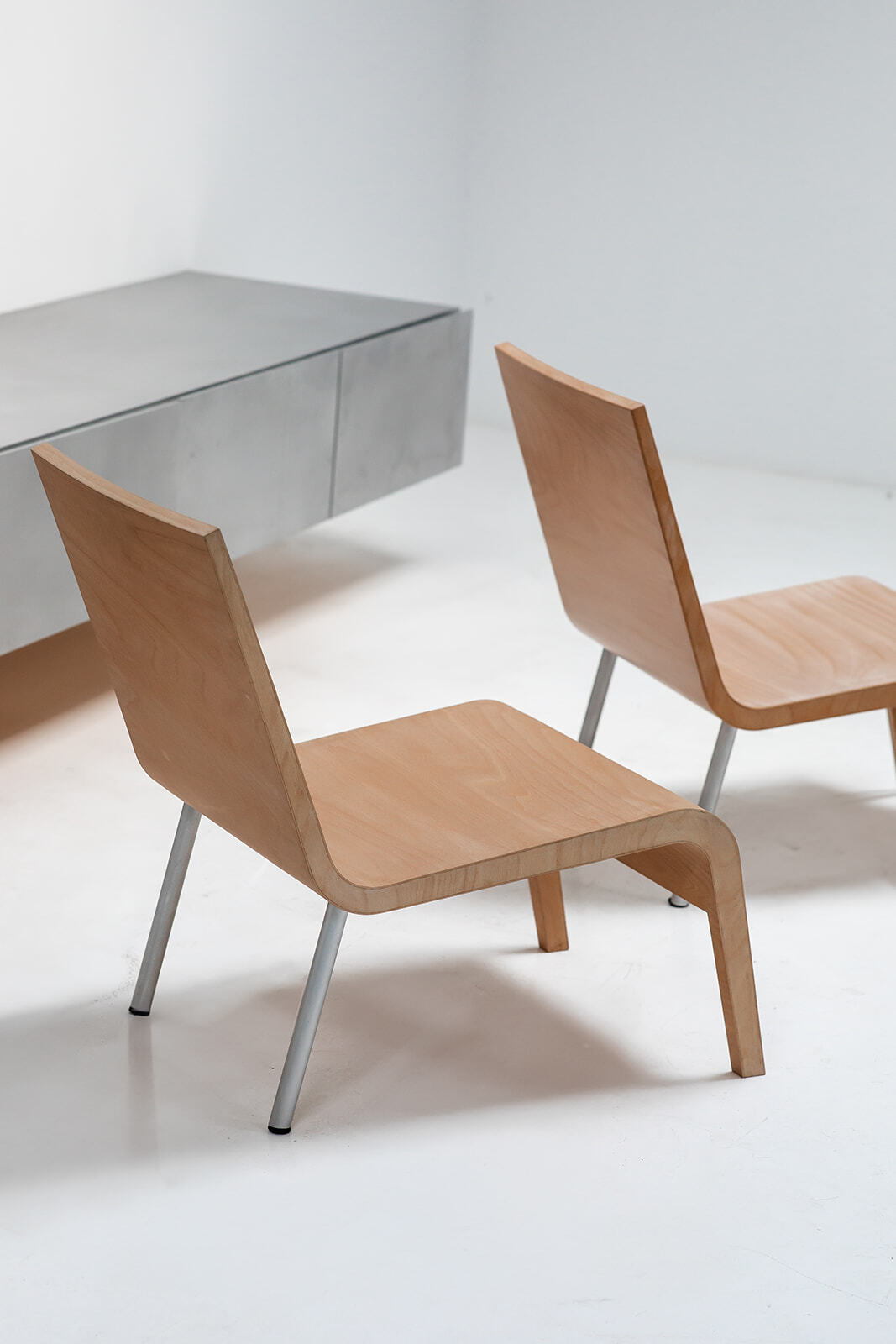 Maarten van Severen Pair of LC93 low chairs by Top Mouton